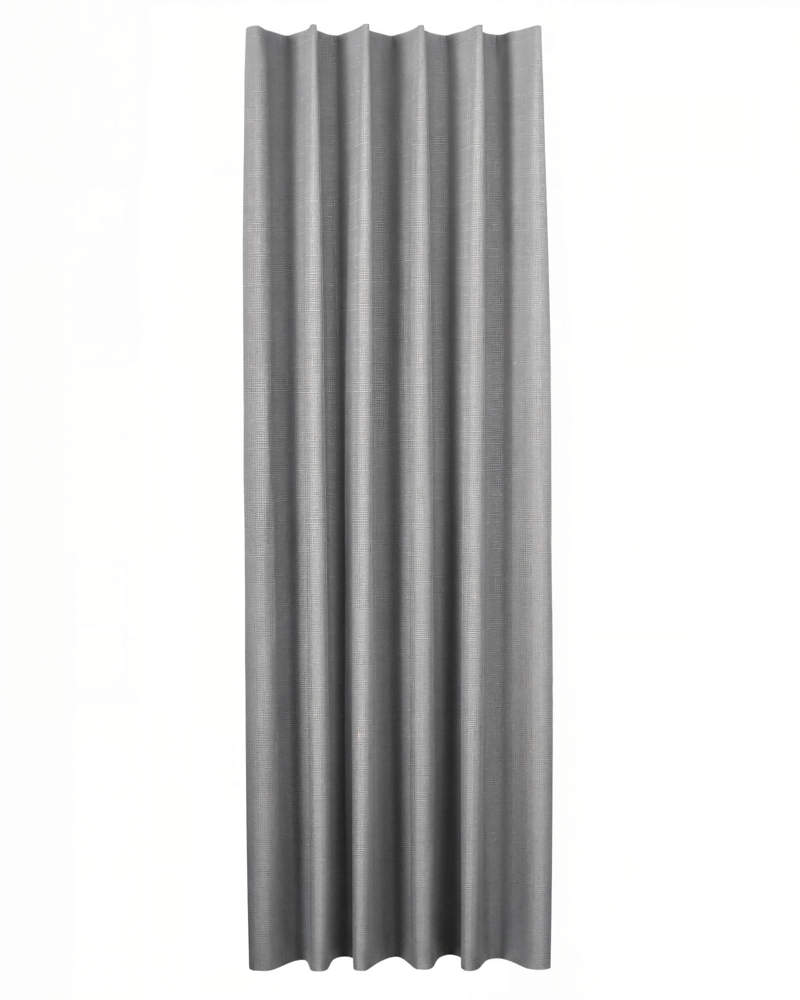 CORTINA 2 PAÑOS ENGOMADA BLACKOUT 230X140CM COLOR GRIS - 1