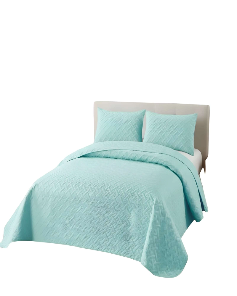CUBRECAMA DE VERANO QUILT UNICOLOR 2 PLAZAS A7 - 1