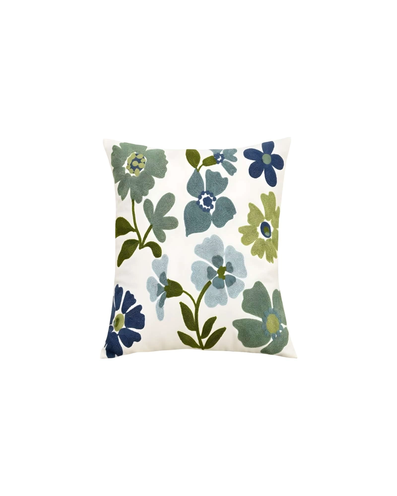 JUEGO DE 2 FUNDAS DE COJIN BORDADAS 45X45CM BLANCO 11 - 2