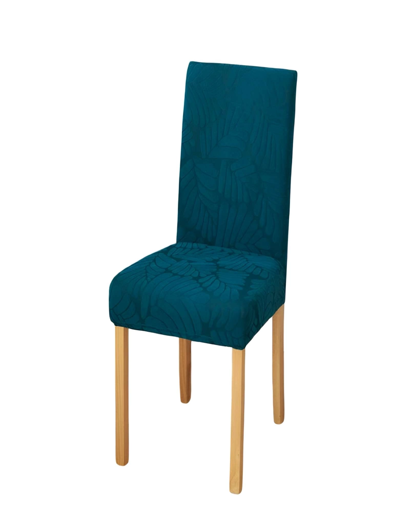 SET DE 6 FUNDAS DE SILLA 60CMX50CMX50CM CON DISEÑO TEXTURIZADO COLORTURQUESA - 1
