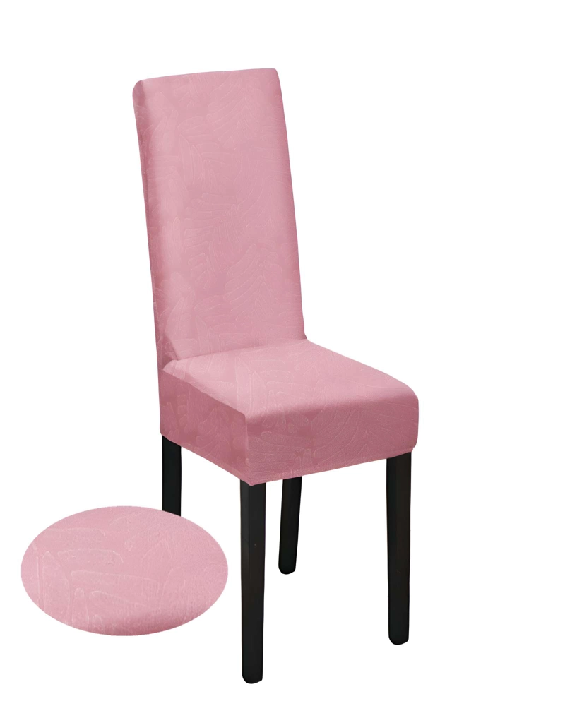 SET DE 6 FUNDAS DE SILLA 60CMX50CMX50CM CON DISEÑO TEXTURIZADO COLORROSADO - 2