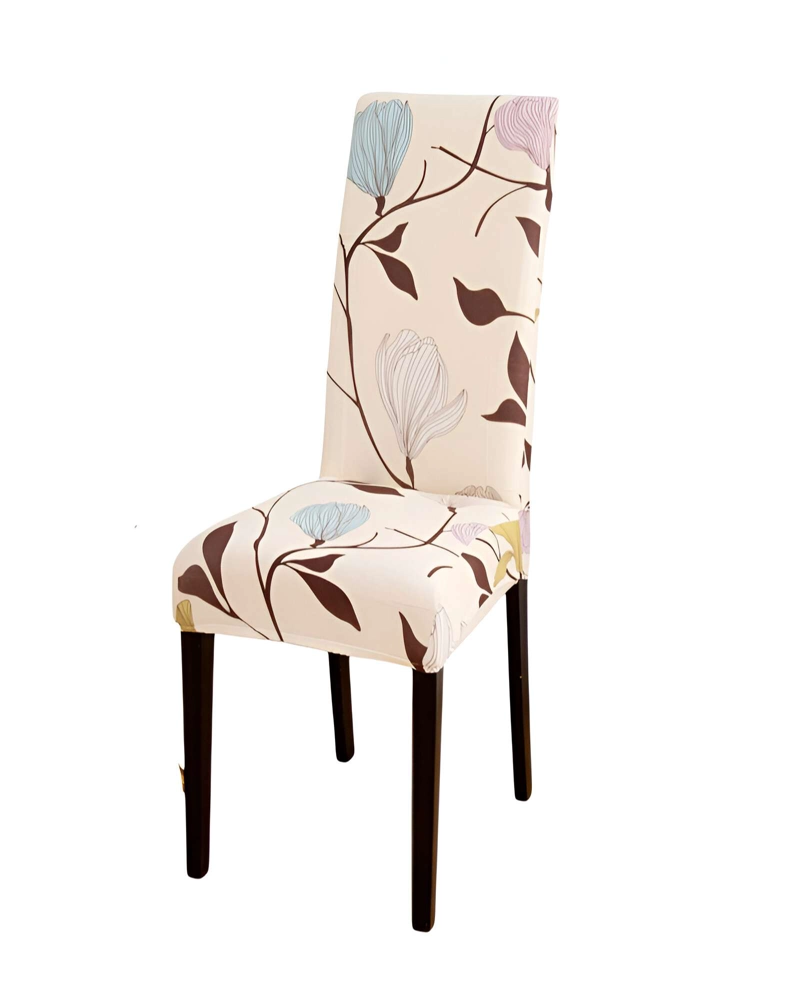 SET DE 6 FUNDAS DE SILLA 60CMX50CMX50CM ELASTICADAS CON DISEÑO ESTAMPADO F9 - 1