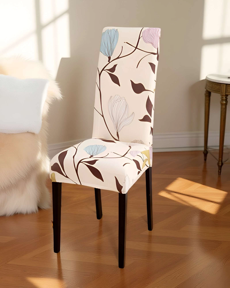 SET DE 6 FUNDAS DE SILLA 60CMX50CMX50CM ELASTICADAS CON DISEÑO ESTAMPADO F9 - 4