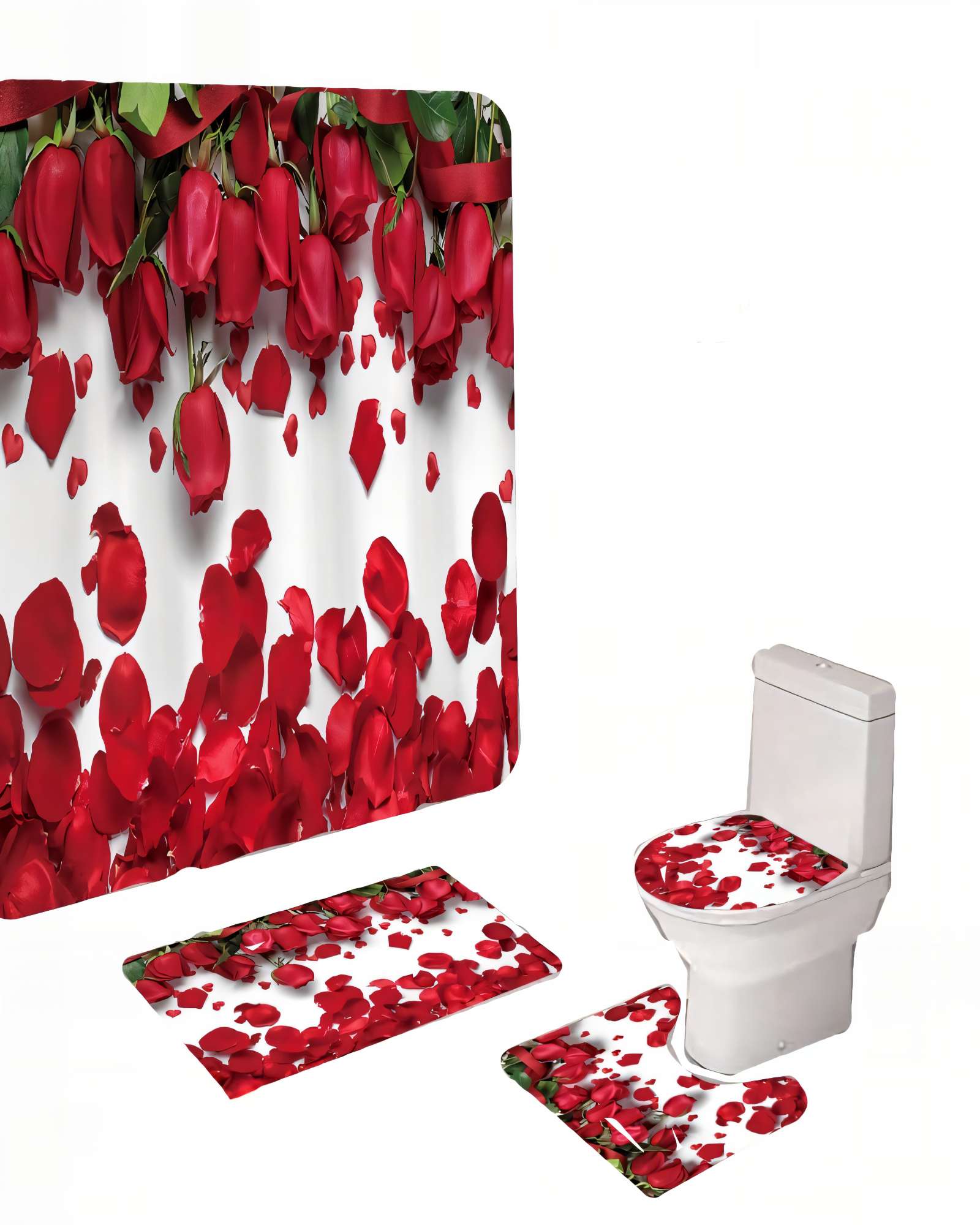 PACK PARA BAÑO DE 4 PIEZAS ESTAMPADAS  25 - 2
