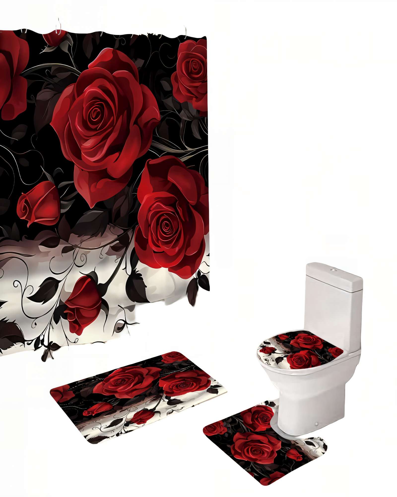PACK PARA BAÑO DE 4 PIEZAS ESTAMPADAS  20 - 2