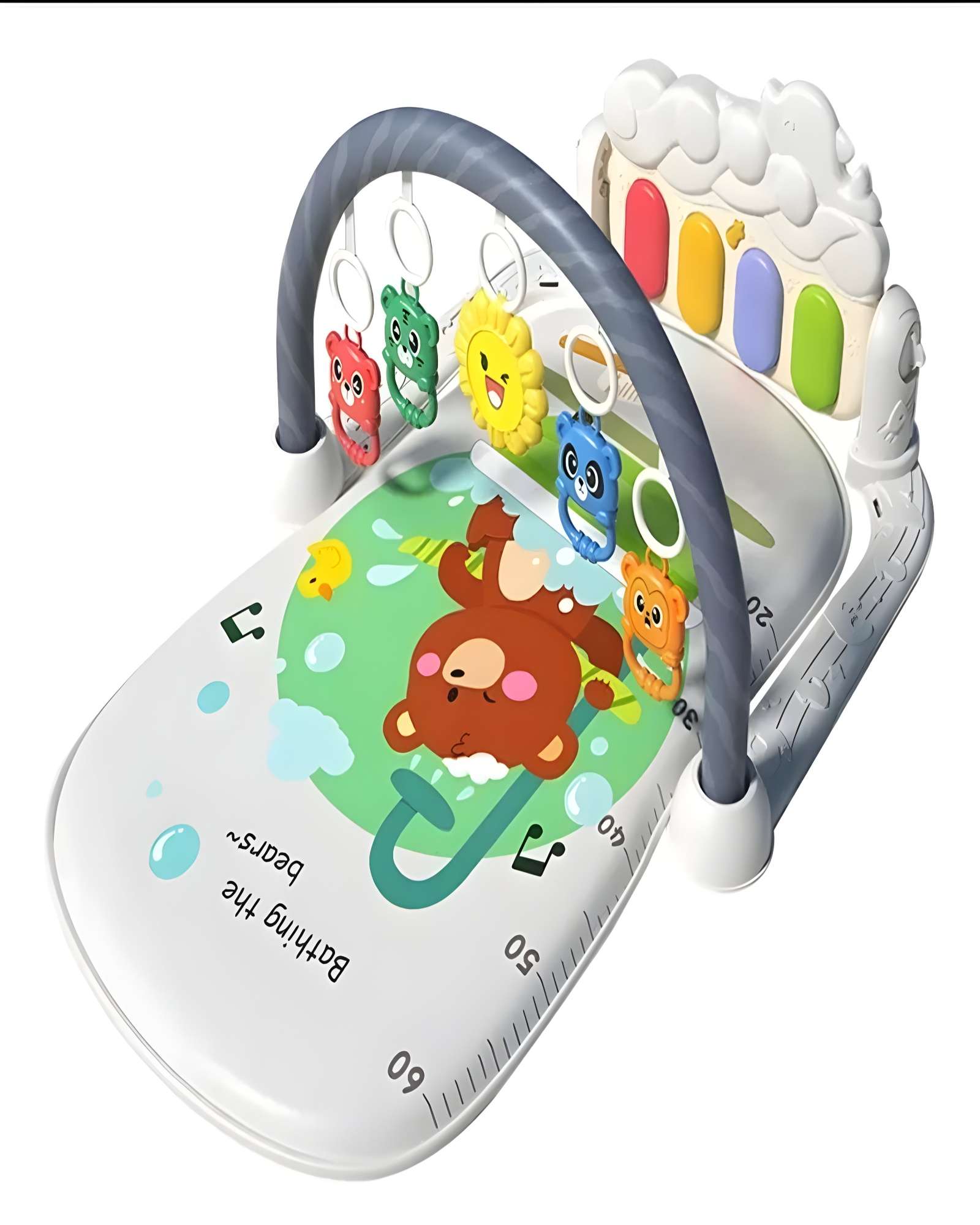 GIMNASIO MUSICAL PARA BEBE  ESTIMULACION TEMPRANA COMPLETA BLANCO - 1