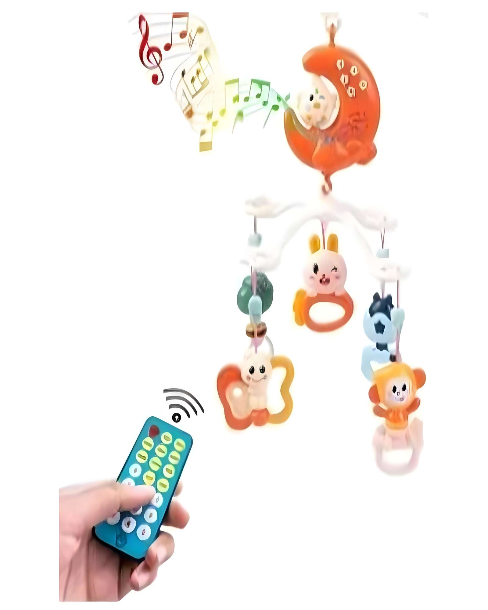 MOVIL DE CUNA MUSICAL LUNA MAGICA CON CONTROL REMOTO - 3