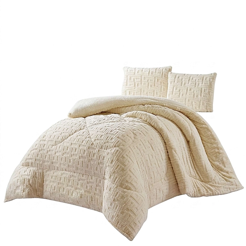 COBERTOR TEXTURIZADO DE INVIERNO RH KING BLANCO INVIERNO - 4