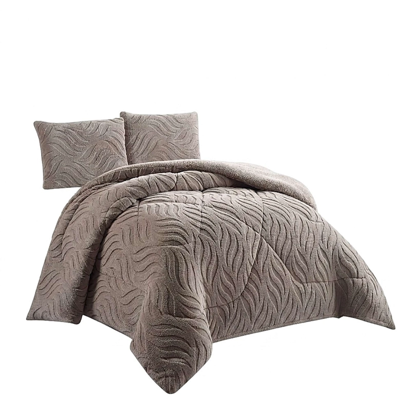 COBERTOR TEXTURIZADO DE INVIERNO RB KING GRIS - 4