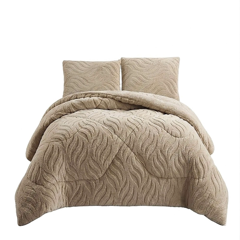 COBERTOR TEXTURIZADO DE INVIERNO RB KING CAFE - 4