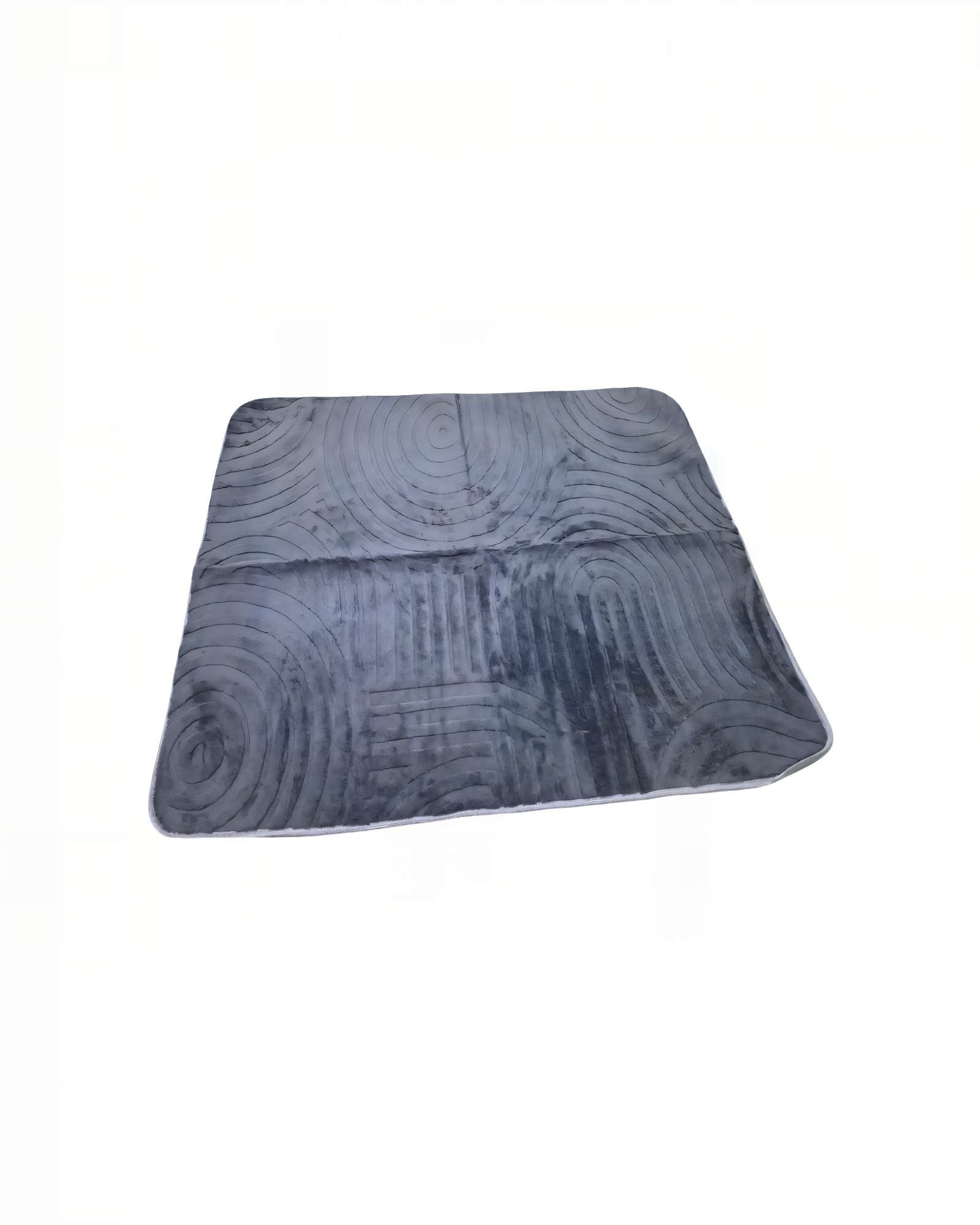 ALFOMBRA 150X200 CM TEXTURIZADA COLOR GRIS OSCURO - 1