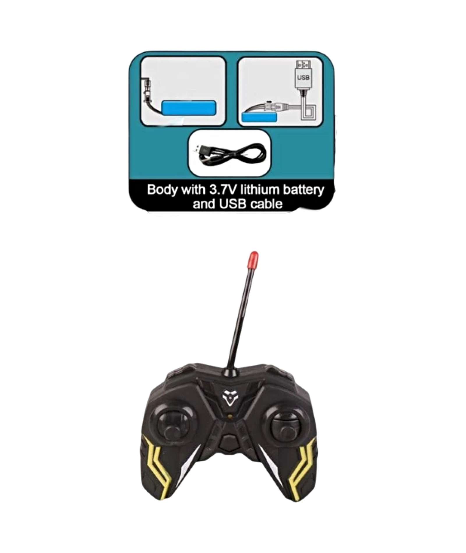CAMION HORMIGONERO RECARGABLE + CONTROL REMOTO - 3