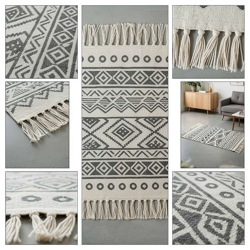 SET DE 2 BAJADAS DE CAMAS DECORATIVAS 60X90CM 01 - 3