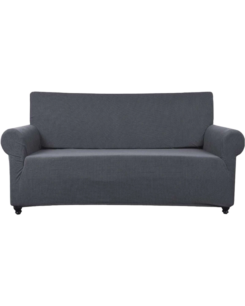 FUNDA DE SILLON CUADRILLE 3 CUERPOS GRIS - 1