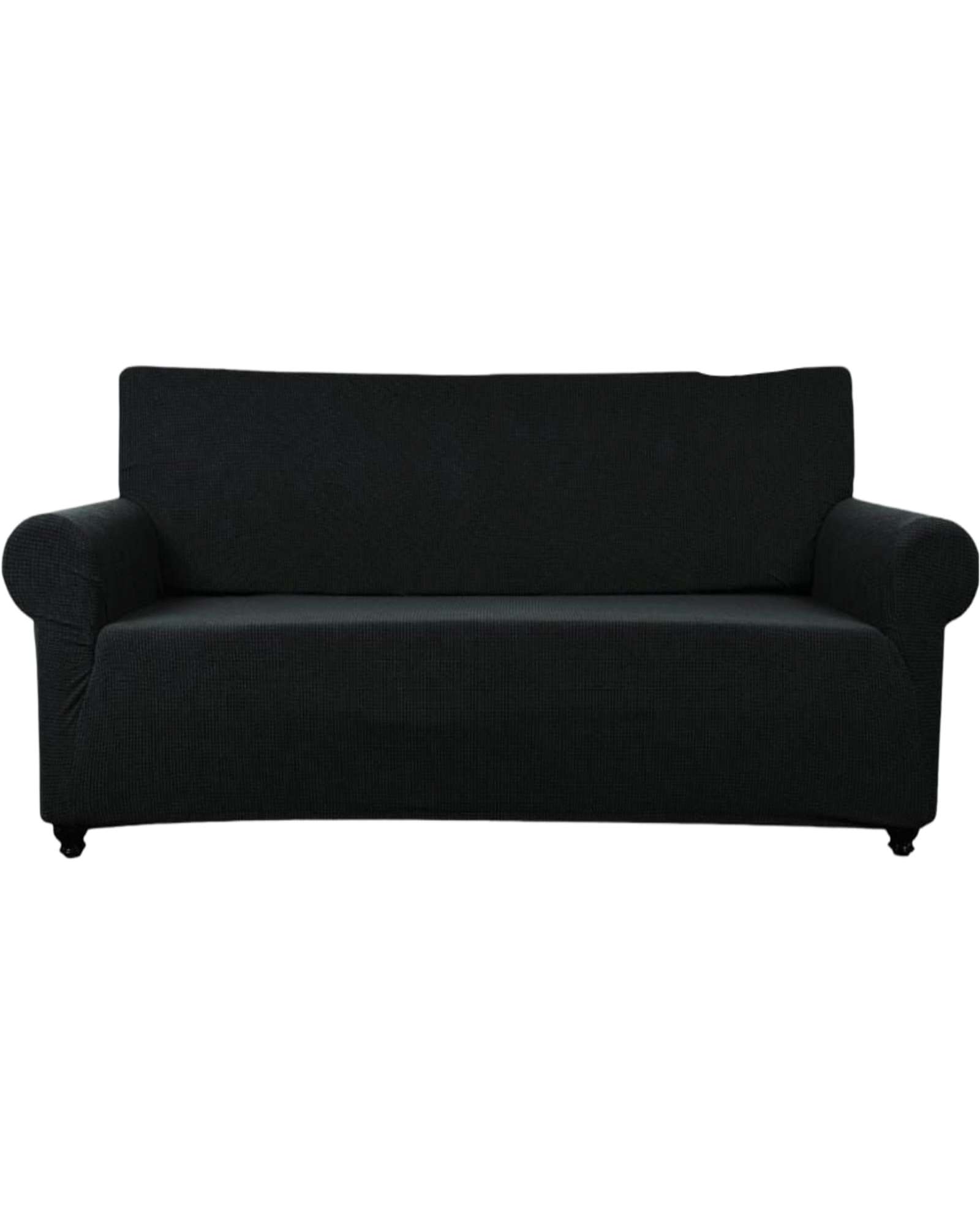FUNDA DE SILLON CUADRILLE 3 CUERPOS NEGRO - 1