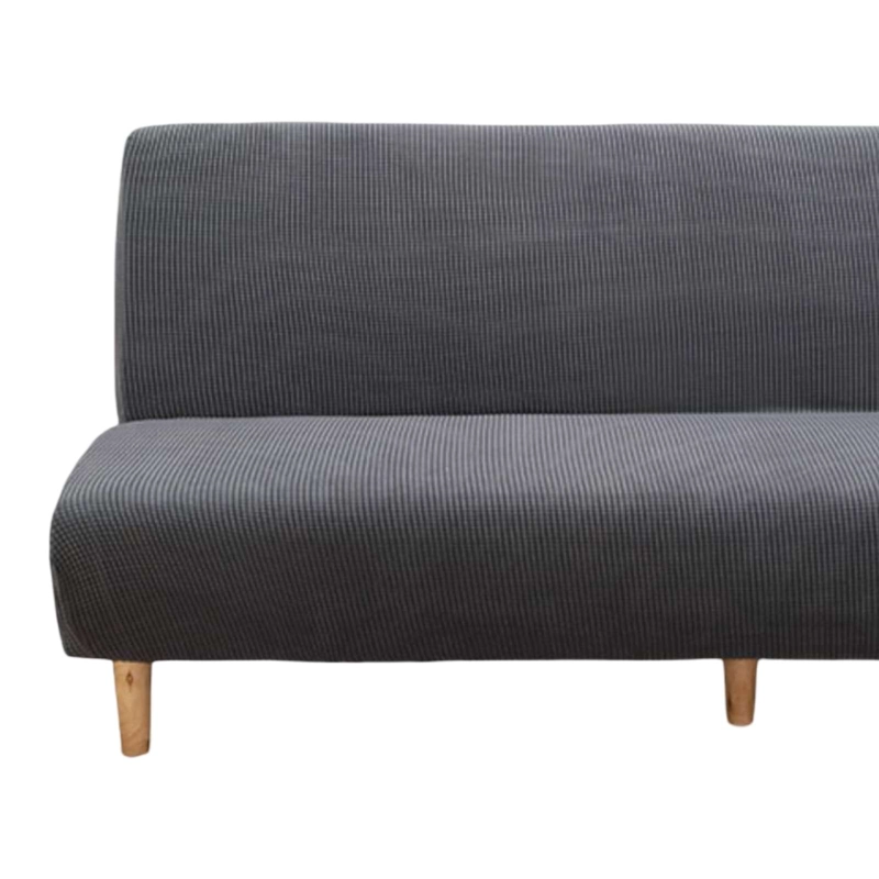 FUNDA DE FUTON CUADRILLE 3 CUERPOS GRIS - 2