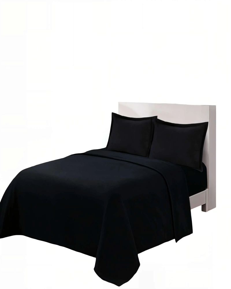 SABANA POLAR PREMIUM TENG FEI 2 PLAZAS  COLOR NEGRO - 2
