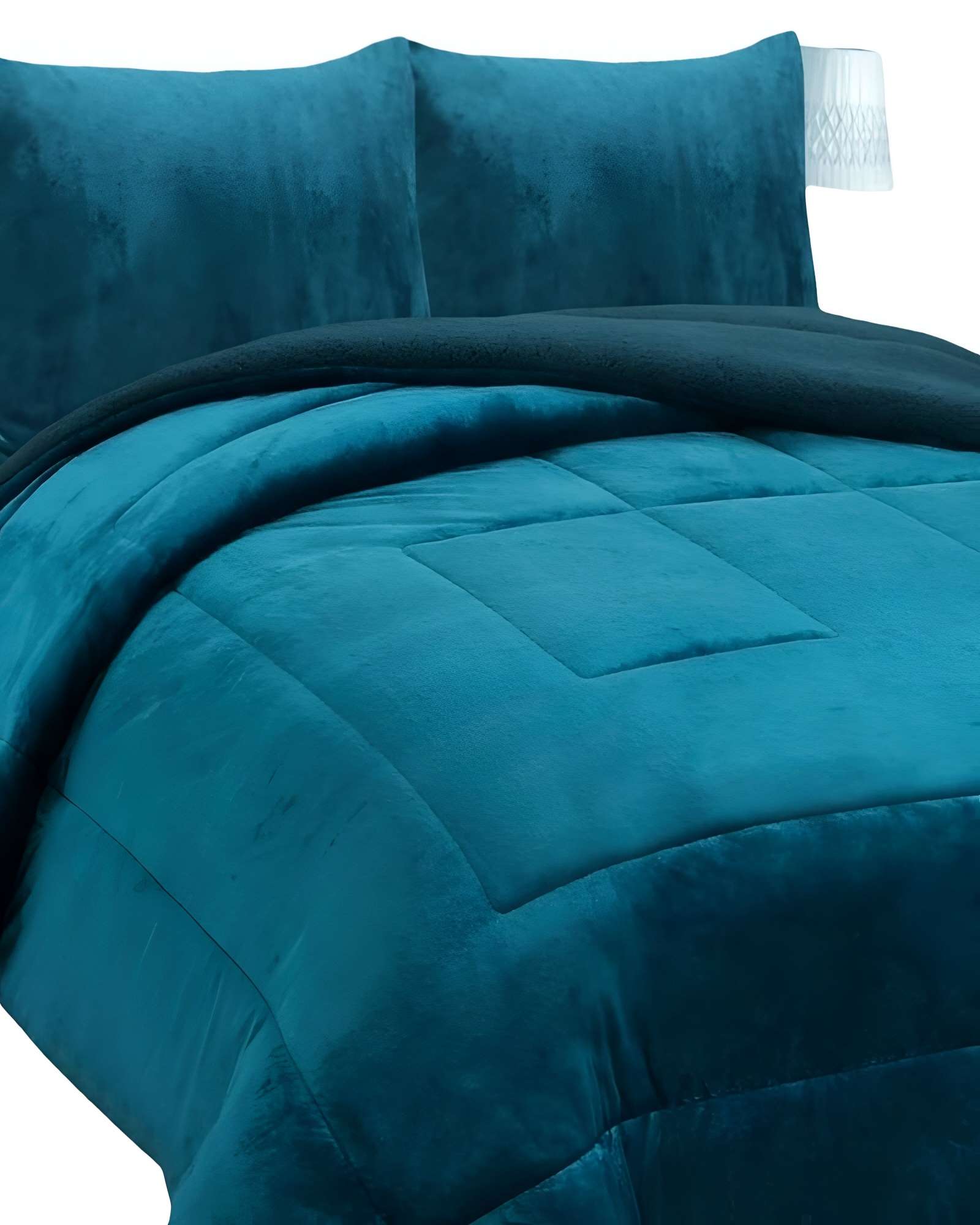 COBERTOR CON CHIPORRO 2 PLAZAS 230X250CM COLOR TURQUESA B18 - 2