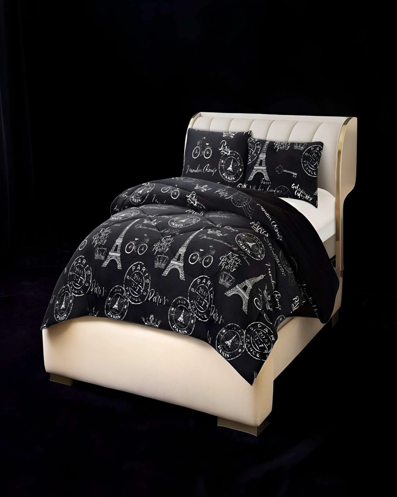 COBERTOR PLUSH CON CHIPORRO 2 PLAZAS 230X250CM COLOR NEGRO C12 - 3