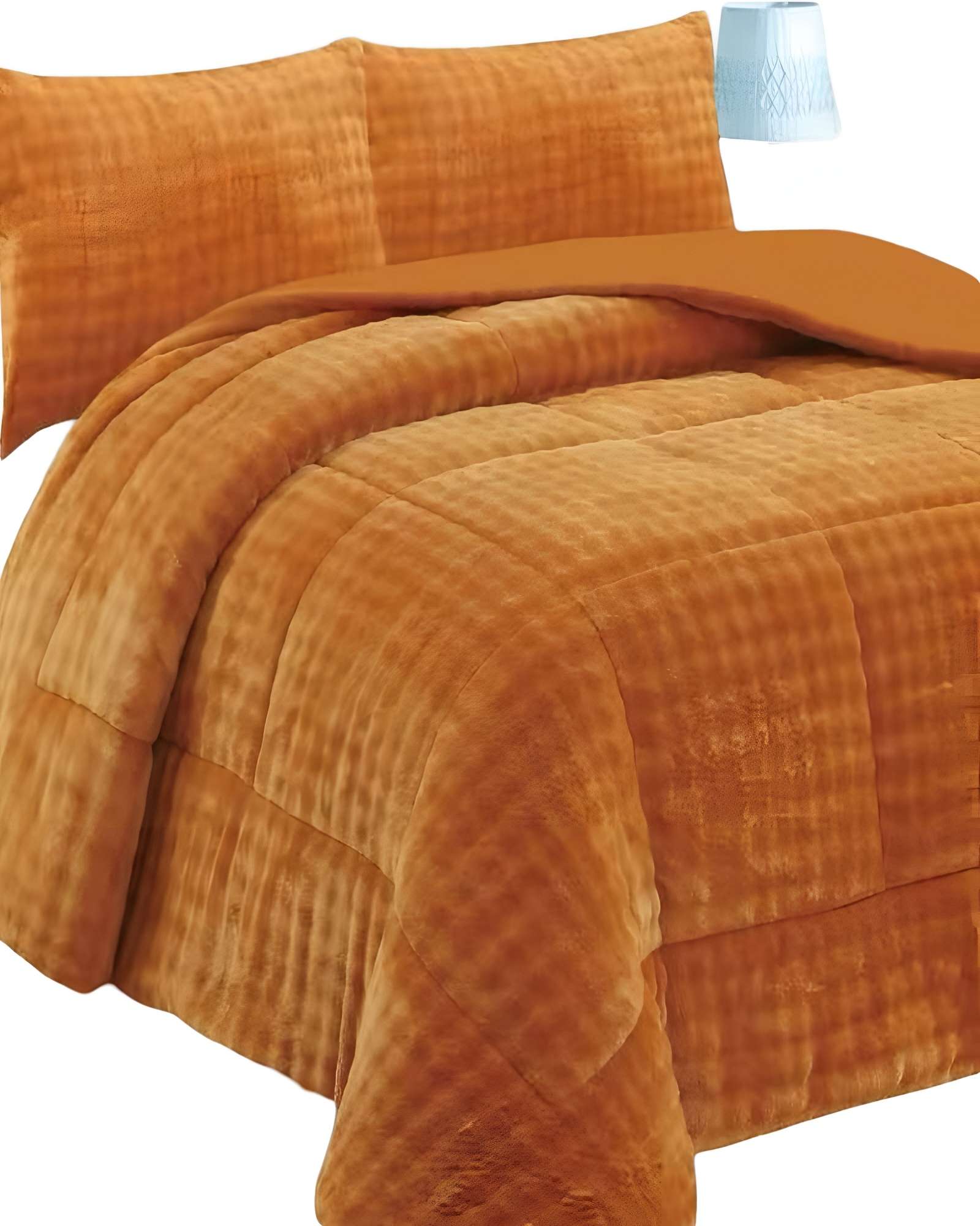 COBERTOR CON CHIPORRO 2 PLAZAS 230X250CM COLOR MOSTAZA B4 - 2