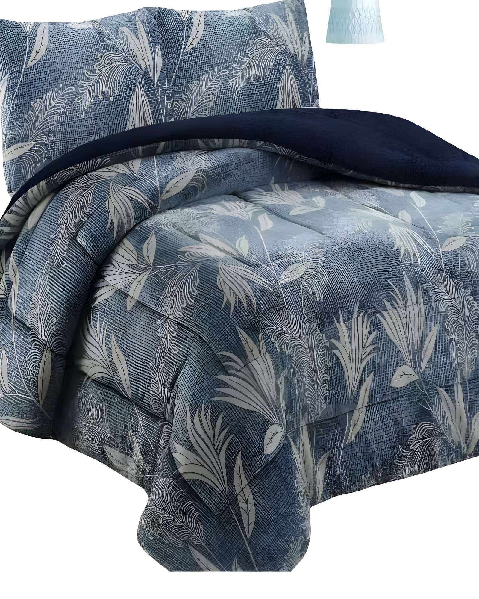 COBERTOR CON CHIPORRO KING 250X270CM COLOR CELESTE B21 - 2