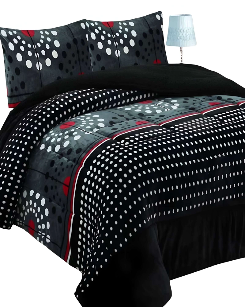 COBERTOR CON CHIPORRO 2 PLAZAS 230X250CM COLOR NEGRO B29 - 2