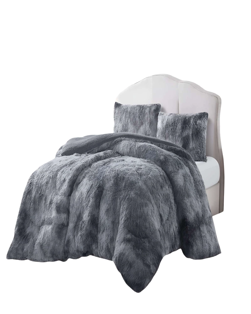 COBERTORES DE PELUDOS CON CHIPORRO 2 PLAZAS 230X250CM COLOR GRIS C - 1