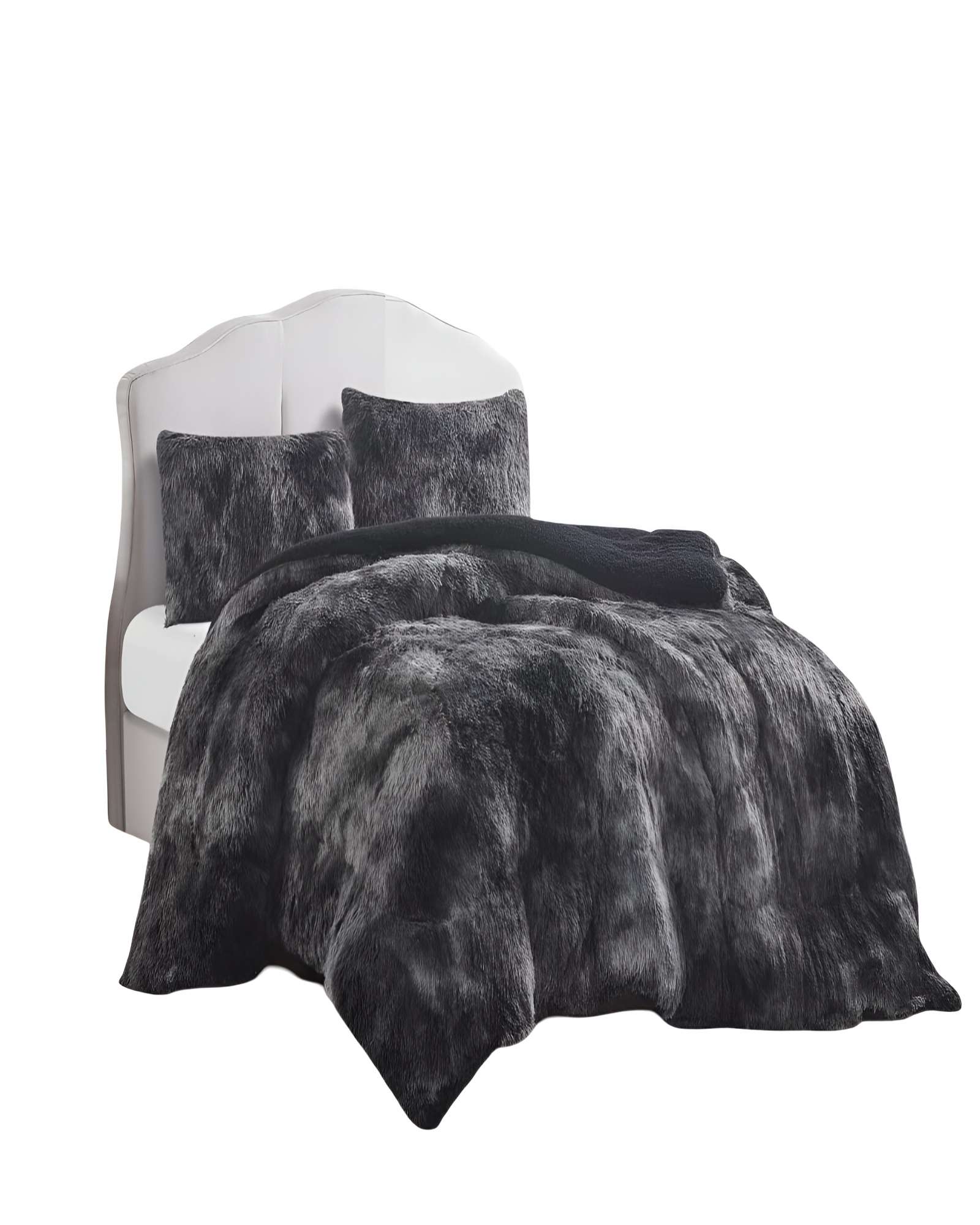 COBERTORES DE PELUDOS CON CHIPORRO KING 250X270CM COLOR NEGRO - 2