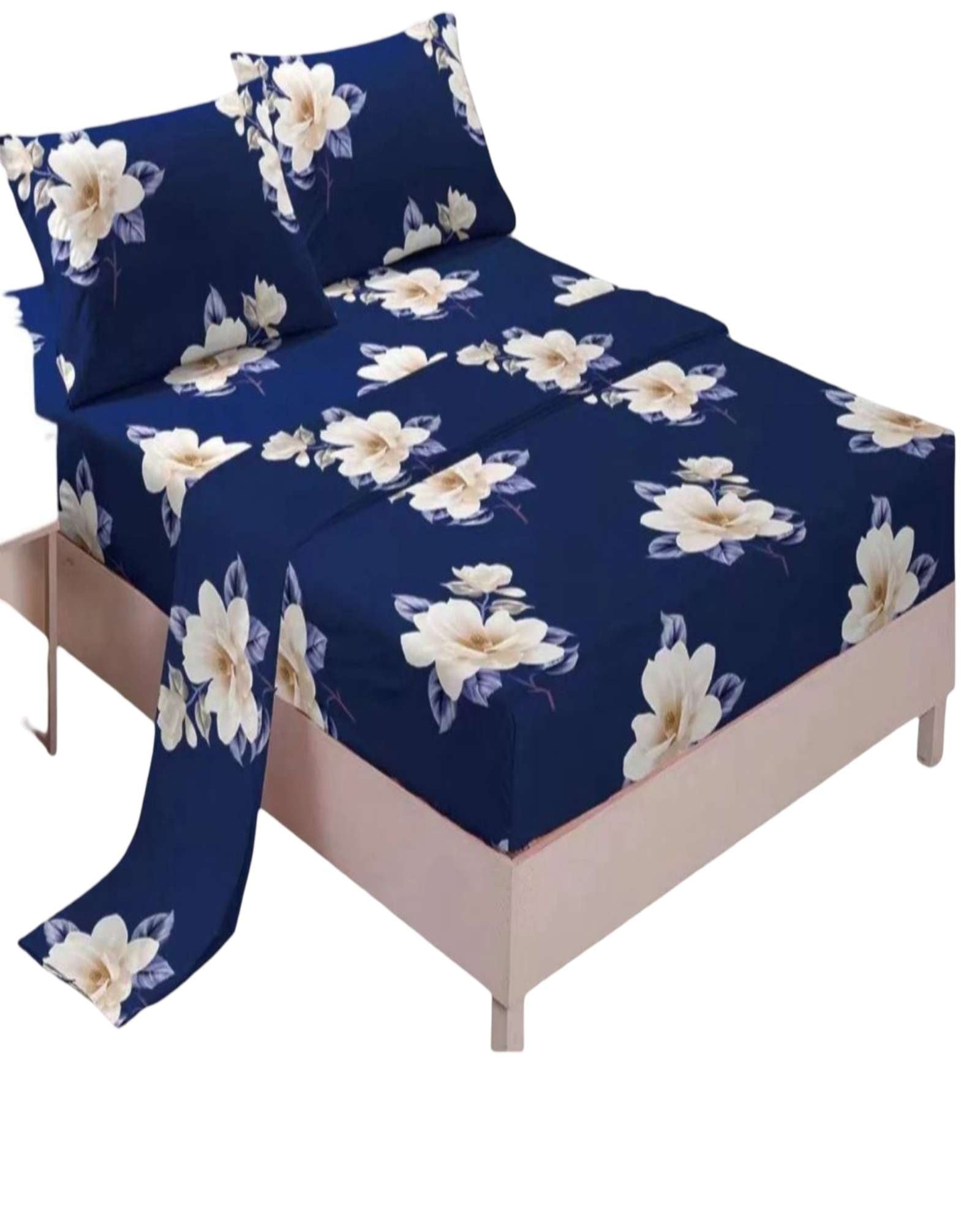 SET DE SABANAS 200 HILOS PLAZA Y MEDIA CON DISEÑO S04 - 1