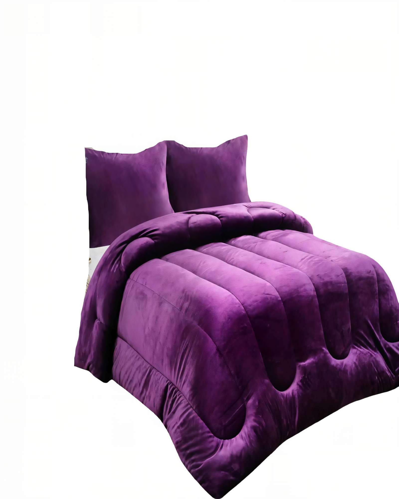 PLUMON DE INVIERNO CHIPORRO 250CMX270CM KING   COLOR MORADO - 2
