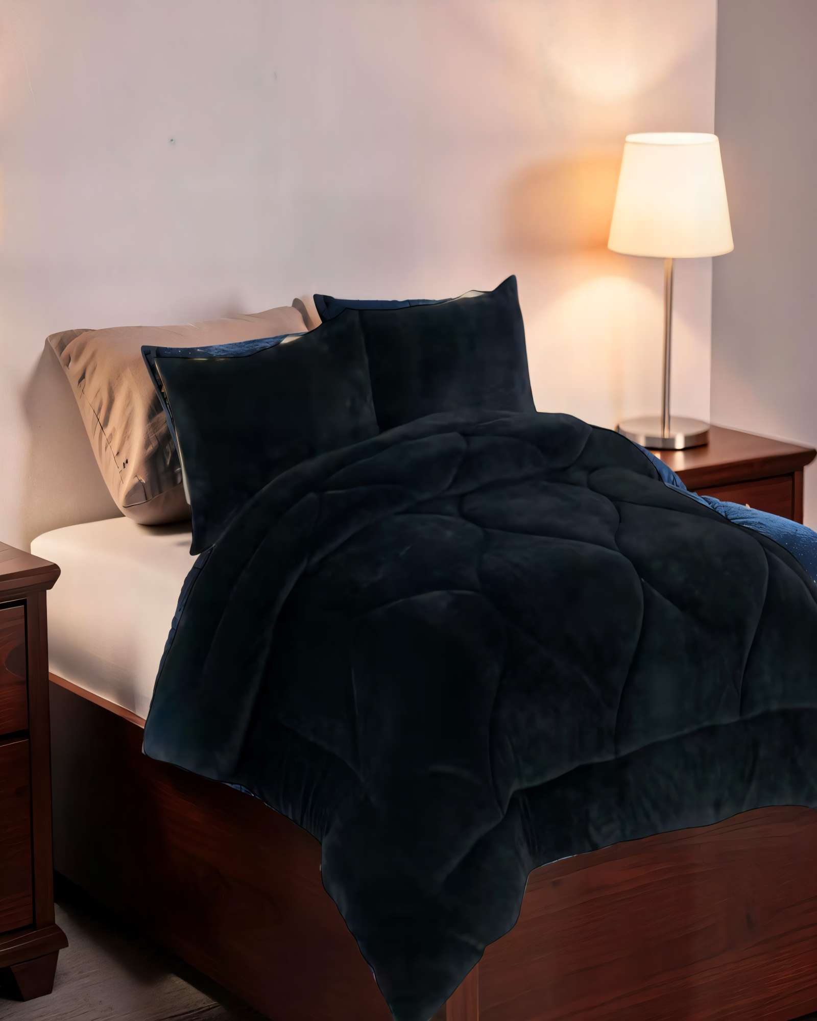 PLUMON DE INVIERNO CHIPORRO 250CMX270CM KING   COLOR NEGRO 2 - 3