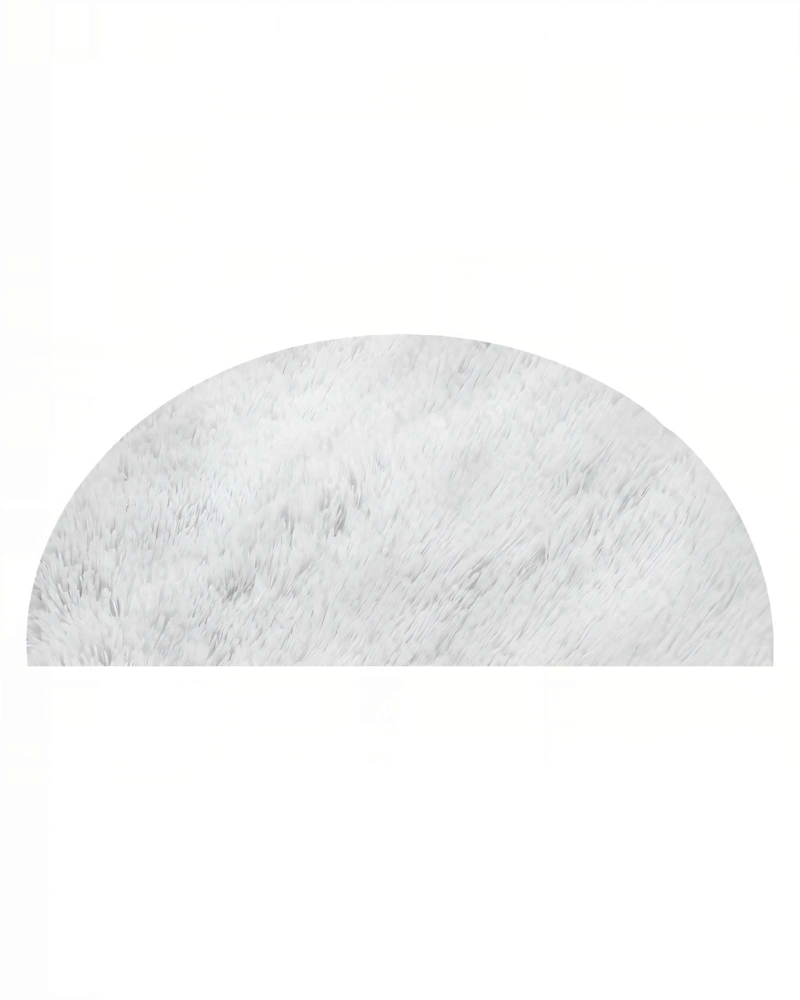 ALFOMBRA REDONDA PREMIUM   150CM X 150CM DECORATIVA COLOR BLANCO - 2