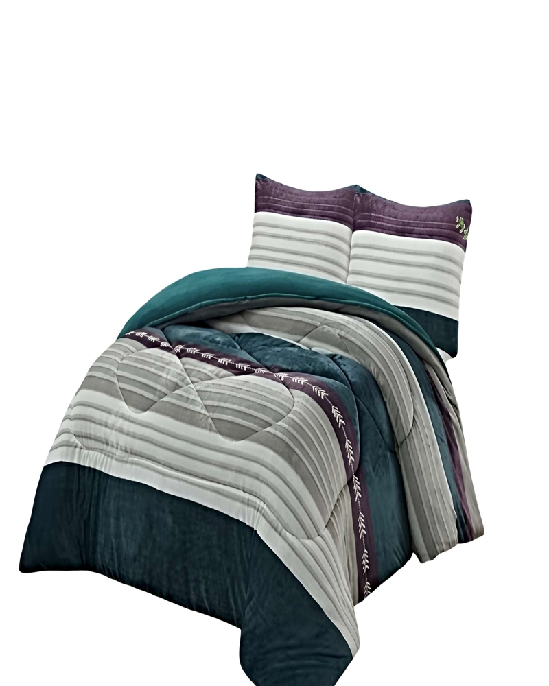 PACK COBERTOR DE INVIERNO PLUSH 1.5 PLAZA 180X200CM MULTICOLOR 1 - 2