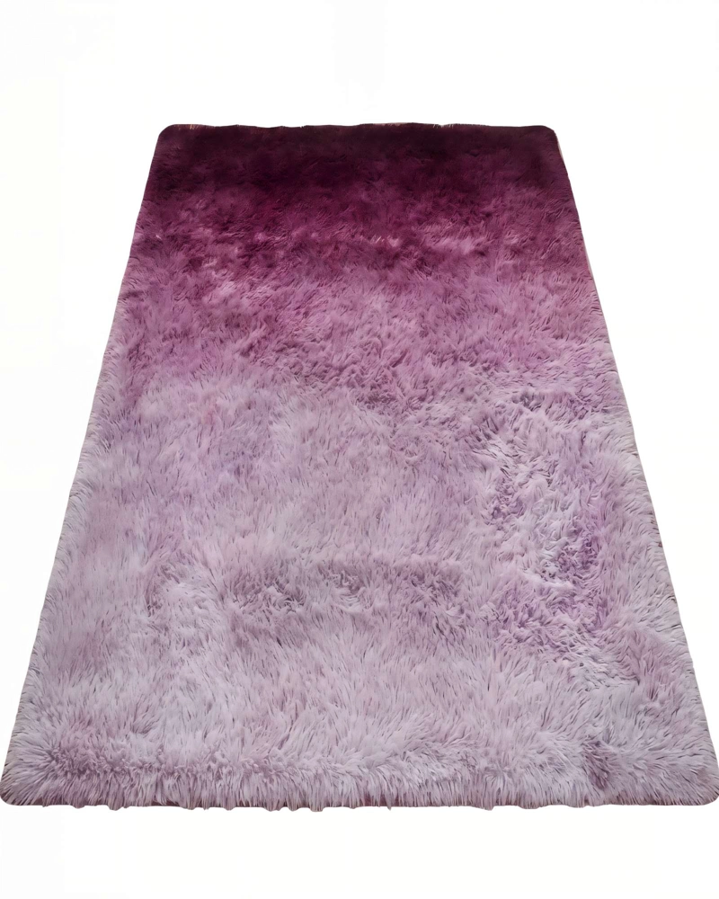 ALFOMBRA TEXTURA PELUDA  200X240   COLOR ROSADO DEGRADADO - 1