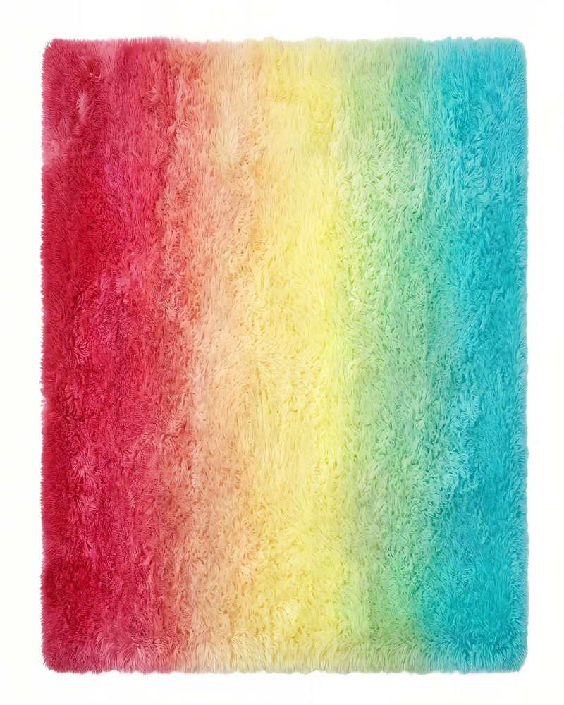 ALFOMBRA TEXTURA PELUDA  200X240   ARCOIRIS - 1