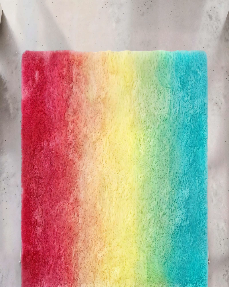 ALFOMBRA TEXTURA PELUDA  200X240   ARCOIRIS - 4