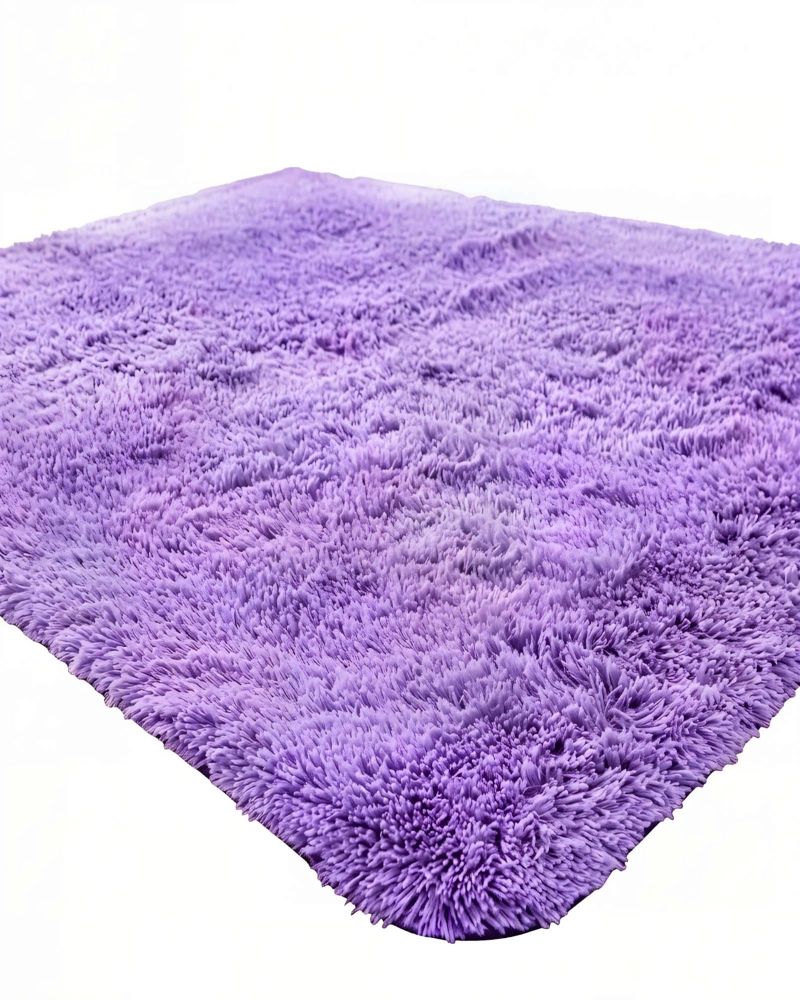 ALFOMBRA TEXTURA PELUDA  200X240   COLOR MORADO 1 - 1