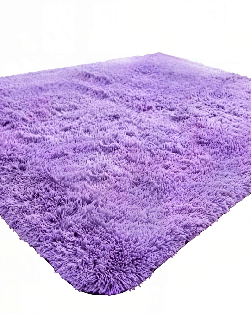 ALFOMBRA TEXTURA PELUDA  200X240   COLOR MORADO 1 - 2