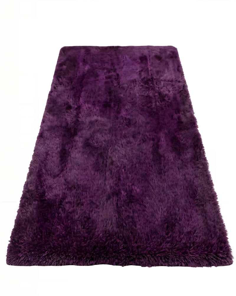 ALFOMBRA TEXTURA PELUDA  200X240   COLOR MORADO 2 - 1
