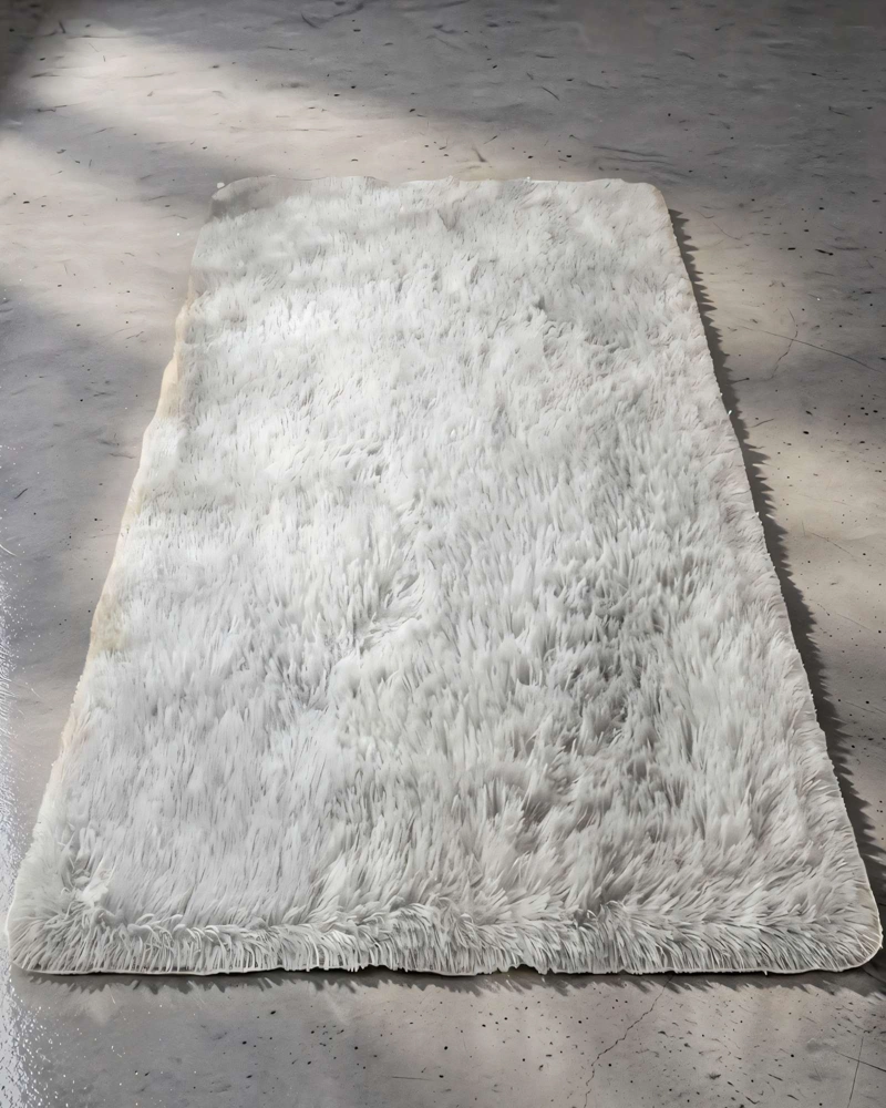 ALFOMBRA TEXTURA PELUDA  200X240   COLOR GRIS - 4