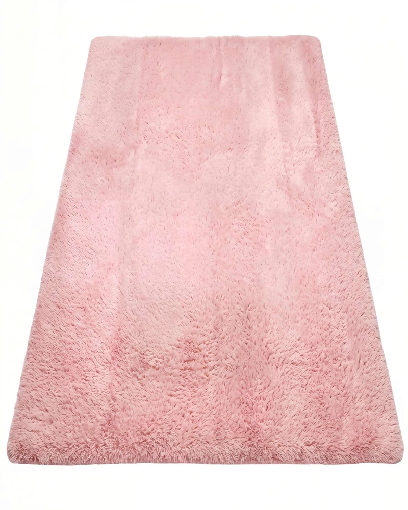 ALFOMBRA TEXTURA PELUDA  200X300  COLOR ROSADO - 1