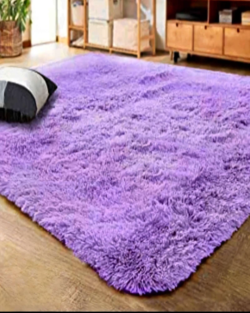 ALFOMBRA TEXTURA PELUDA  180X200  COLOR MORADO 1 - 3