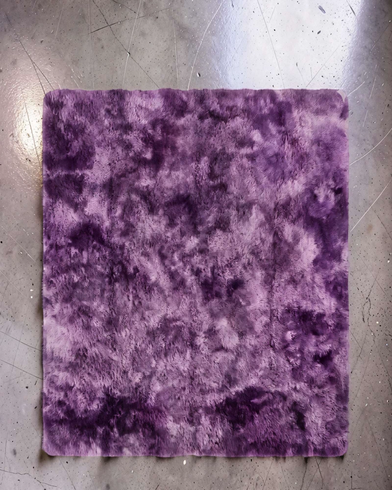 ALFOMBRA TEXTURA PELUDA  180X200  COLOR MORADO - 4