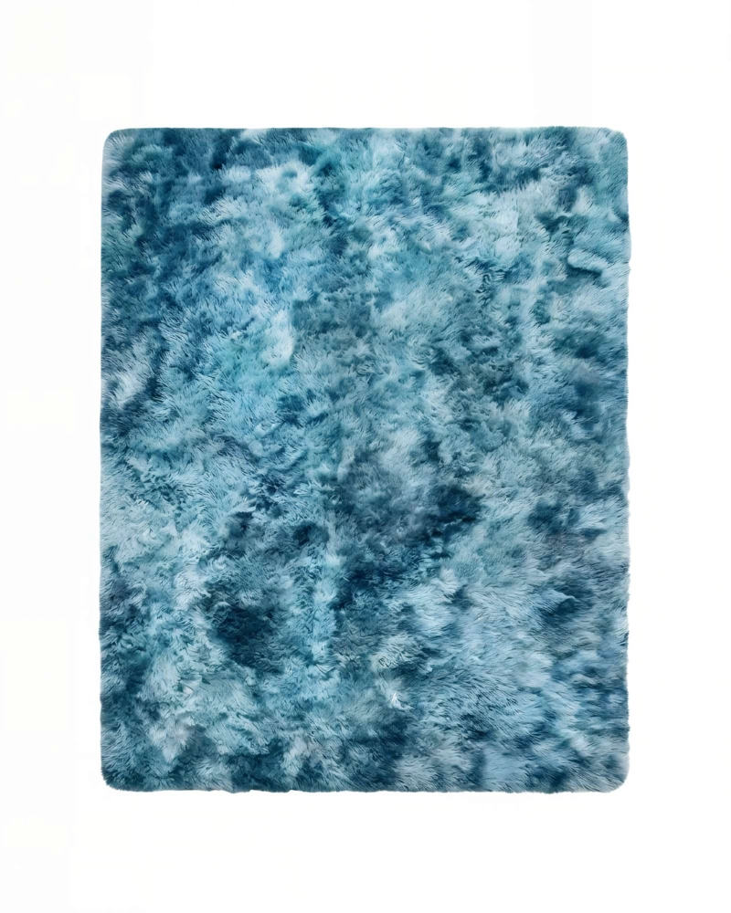 ALFOMBRA TEXTURA PELUDA  200X300  COLOR AZUL - 1