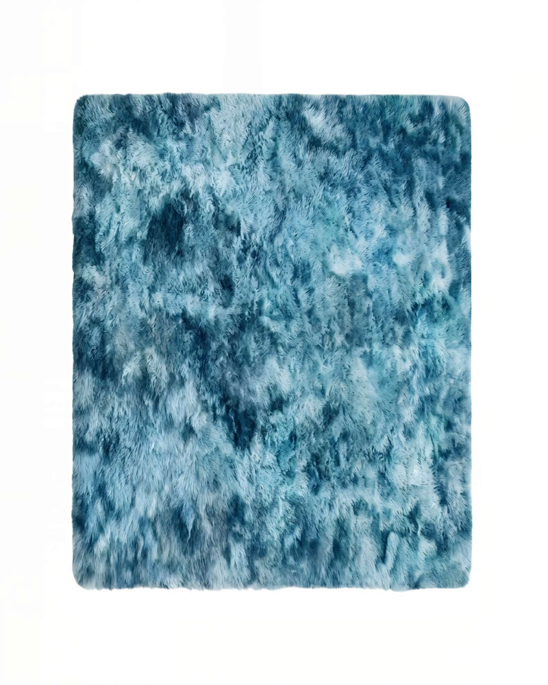 ALFOMBRA TEXTURA PELUDA  200X300  COLOR AZUL - 2