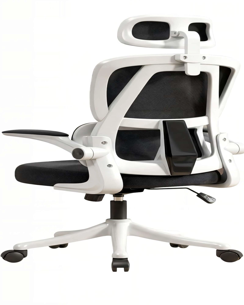 SILLA DE ESTUDIO CON RESPALDO ALTO ERGONOMICO COLOR BLANCO - 2