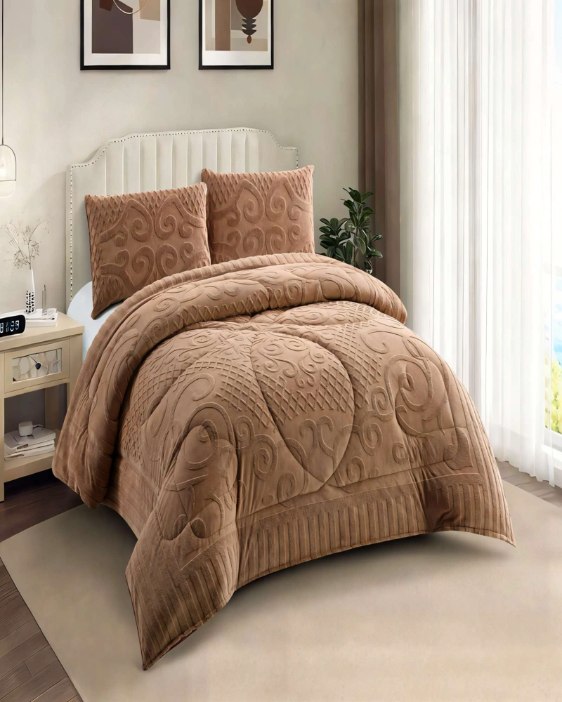 PLUMON PREMIUM CON TEXTURA   2 PLAZA COLOR CAFE - 3