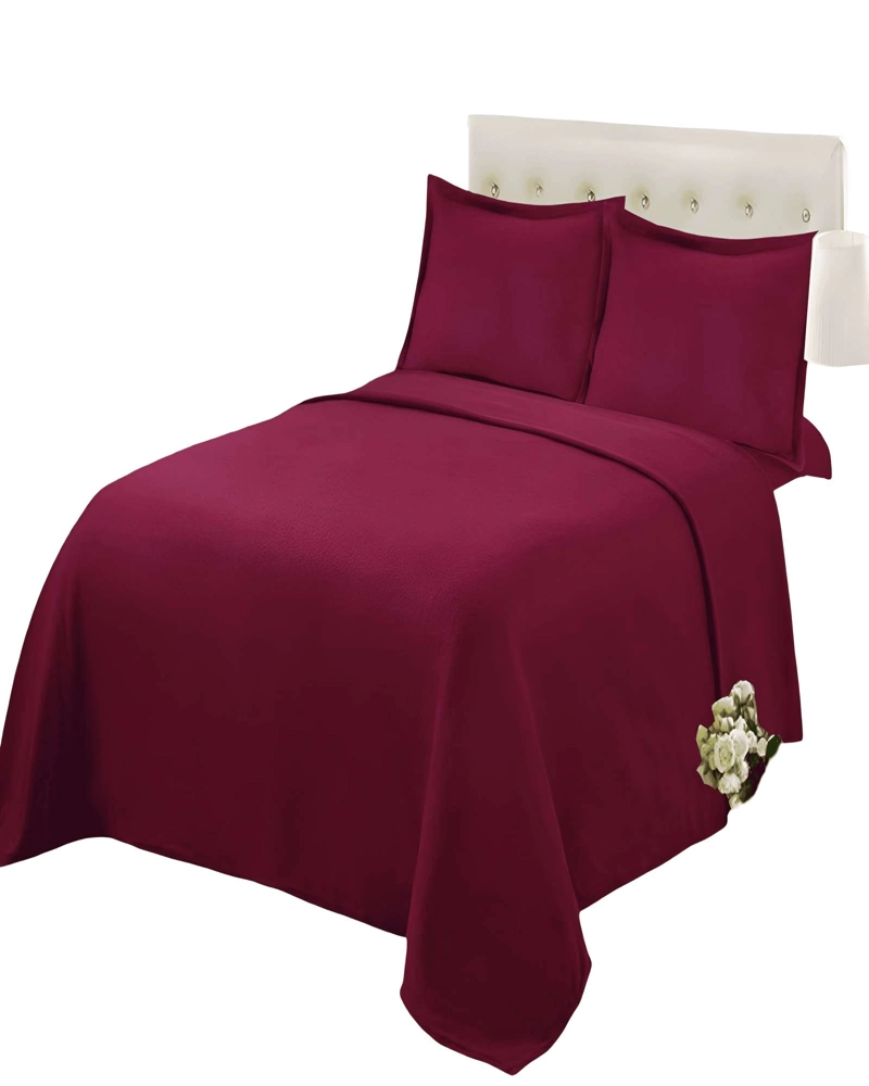 SABANA POLAR DE TEXTURA SUAVE  2 PLAZAS BURDEO - 1