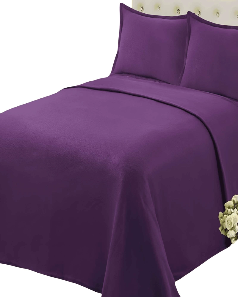 SABANA POLAR DE TEXTURA SUAVE  KING MORADA - 2