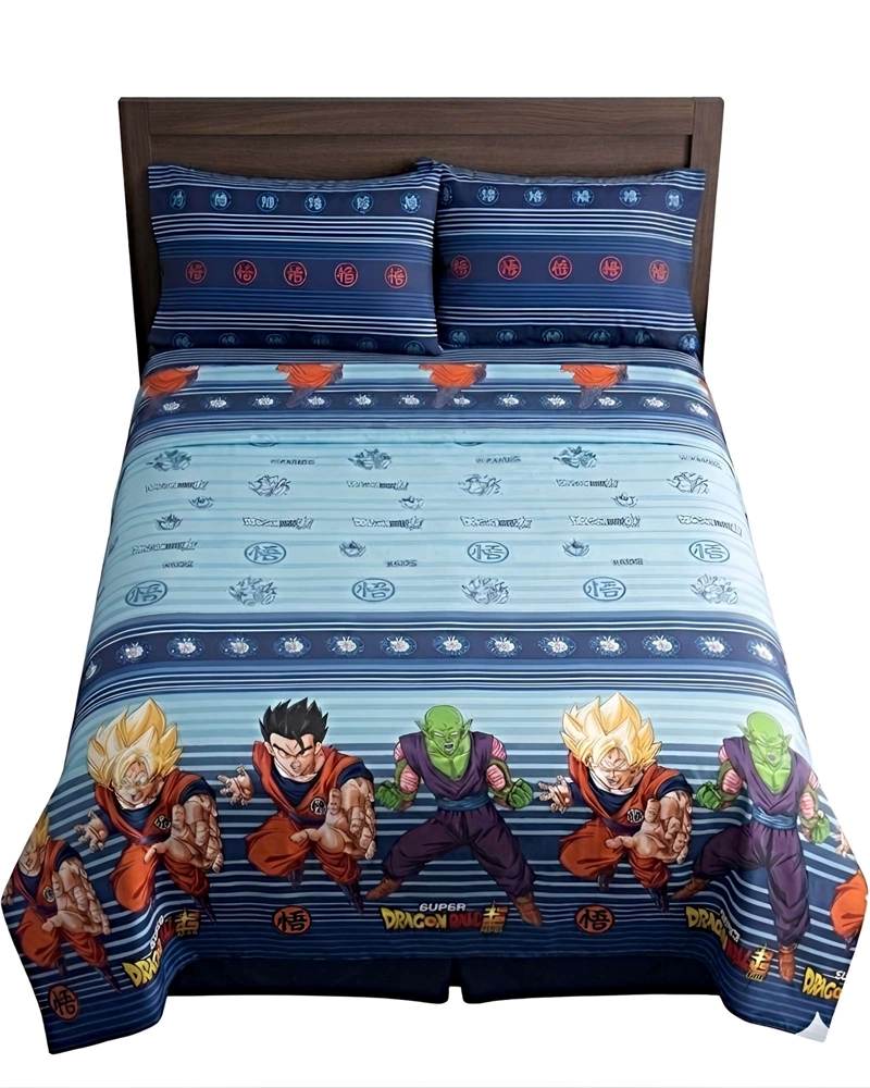 JUEGO DE SABANA INFANTIL POLIESTER PLAZA Y MEDIA 165 X 240 CM AZUL - 1